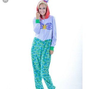 Disney Fleece Ariel Little Mermaid PJ Onesie-XS
